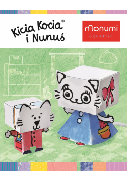 Kolorowanka 3D Kicia Kocia & Nunuś