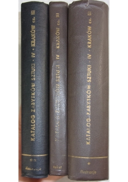Katalog zabytków sztuki, cz 1 - 3