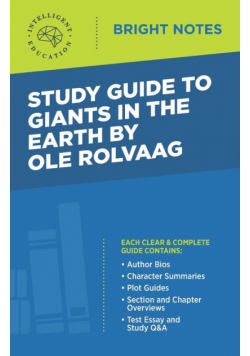 Study Guide to Giants in the Earth by Ole Rolvaag