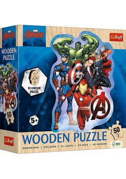 Puzzle 50 konturowe Przygody Avengers TREFL