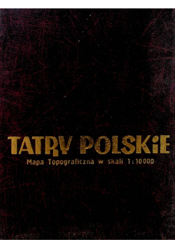 Tatry Polskie Mapa topograficzna