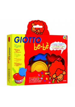 Farby do malowania palcami Giotto BeBe 3x100ml + gąbki stempelki