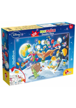 Puzzle dwustronne Maxi 108 Kaczor Donald kosmos