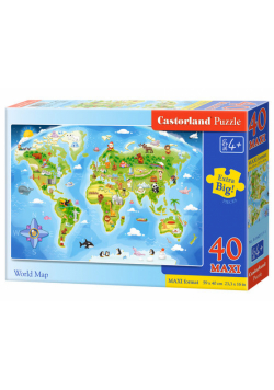 Puzzle Maxi: World Map 40