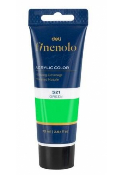 Farba akrylowa Finenolo zielona 75ml.