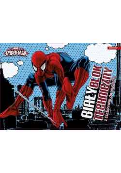 Blok Techniczny A4 Spider-Man 10 kartek z szablonem do wycięcia