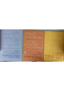 Prawo kanoniczne według kodeksu Jana Pawła II, zestaw 3 książek