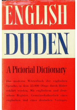 English duden a pictorial dictionary