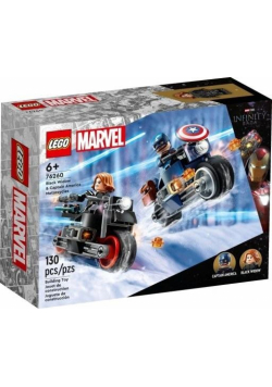 Lego MARVEL 76260 (4szt) Motocykle Czarnej Wdowy..
