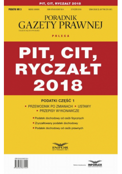 PIT, CIT, ryczałt 2018. Podatki część 1