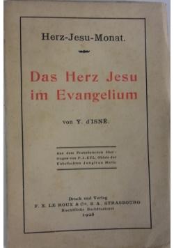 Das Herz Jesu im Evangelium,1928r