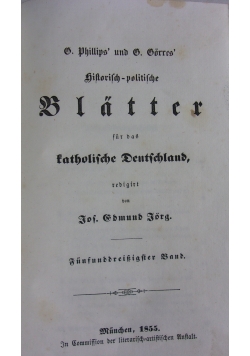 Blater für das katholische deutschland 1855 r