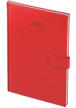 Kalendarz 2019 B5 Tygod. Nebraska magnes Czerwona