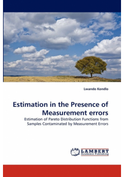 Estimation in the Presence of Measurement errors