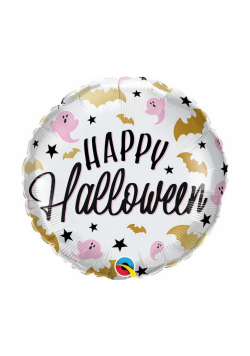 Balon foliowy Happy Halloween nietoperze i duchy