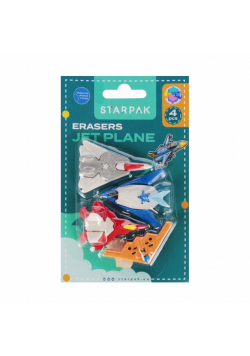 Gumki do mazania Jet Plane 4 szt.