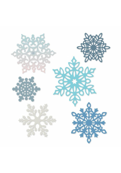 Zestaw wykrojników - Ażurowe śnieżynki 6szt