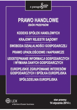 Prawo handlowe Zbiór przepisów