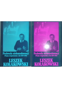 Pochwała niekonsekwencji Pisma rozproszone z lat 1955-1968- 3 książki