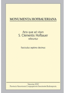 Monumenta Hofbaueriana Tom 17