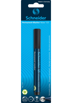Marker permanentny ścięta końcówka Schneider Maxx 133 czarny blister