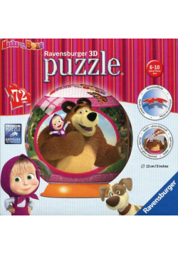 Puzzle 3D Masza i Niedźwiedź Kuliste 72