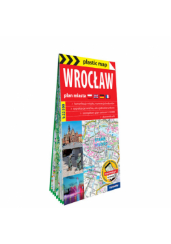 Wrocław; laminowany plan miasta 1:18 000