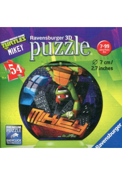 Puzzle 3D Żółwie Ninja 54 Mikey