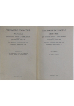 Theologiae dogmaticae manuale, Tom I-II, ok.1950r.