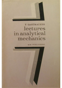 Lectures in analytical mechanics