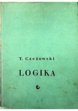 Czeżowski Logika