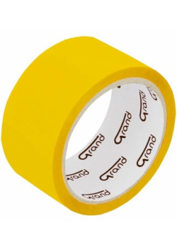 Taśma kolorowa 48mmx50m żółta (6szt) GRAND