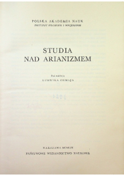 Studia nad arianizmem