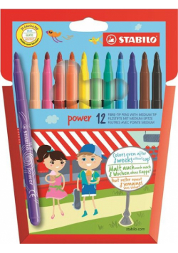 Flamastry Stabilo Power  12 sztuk