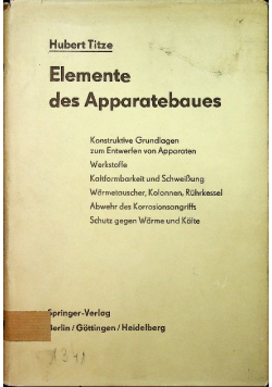 Elemente des Apparatebaues