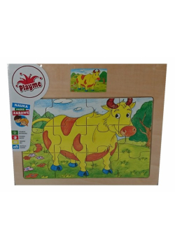 Puzzle drewniane krowa 12