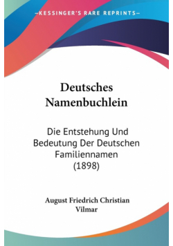 Deutsches Namenbuchlein