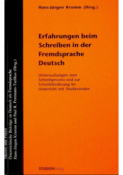 Erfahrungen beim Schreiben in der Fremdsprache Deutsch