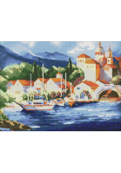 Diamentowa mozaika - U podnóża gór 30x40cm