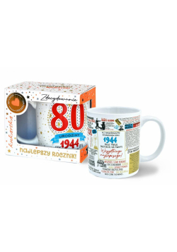 Kubek Premium Q Urodziny 80 (roczniki)