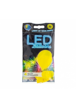 Balony świecące Led żółte 4 sztuki
