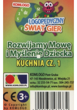 Karty Rozwijamy mowę i myślenie dziecka Kuchnia część 1
