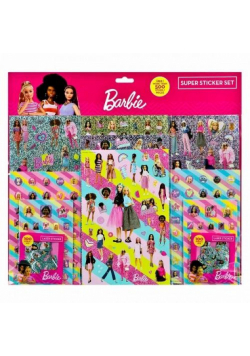 Zestaw naklejek Barbie 500szt