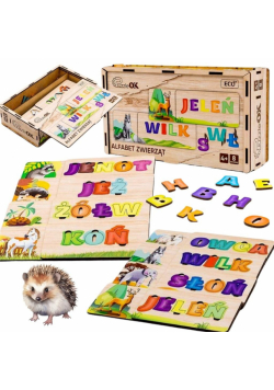 Puzzle alfabet zwierzat