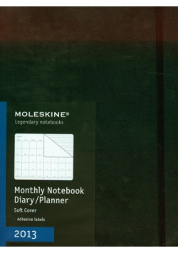 Moleskine 2013 Monthly notebook diary planner extra large