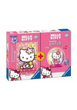 Puzzle Hello Kitty 100 + Puzzle 3D 54