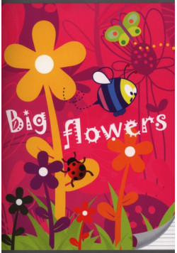 Zeszyt A5 w trzy linie 16 kartek Big flowers