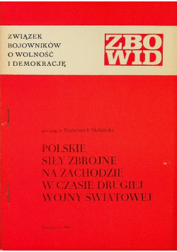 Polskie siły zbrojne na zachodzie w czasie