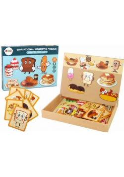 Puzzle magnetyczne z motywem jedzenia