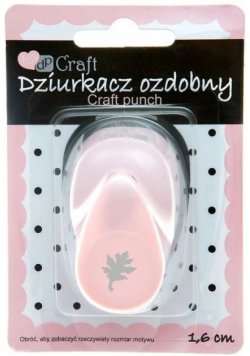 Dziurkacz ozdobny Dąb 1,6cm mix